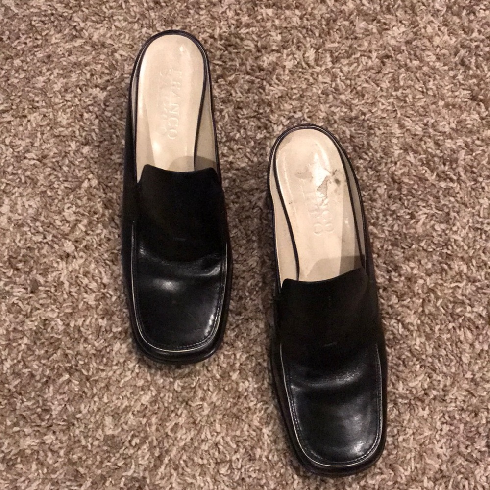 Franco Sarto leather mules